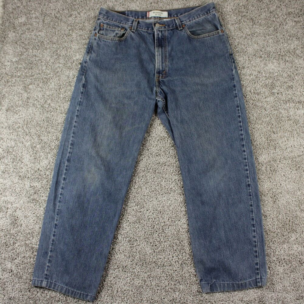 Levis 550 Vintage Y2K Relaxed Fit Denim Jeans Mens 36x36 Hemmed
